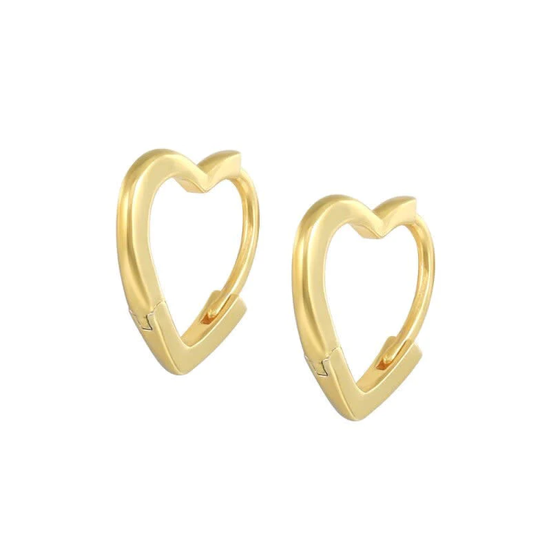 Love heart-shaped hoops earrings PJ-BR-0110