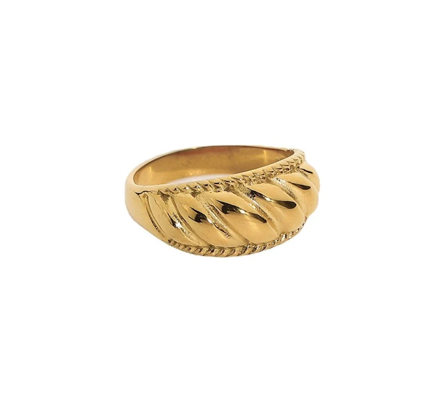 Delectable croissant-inspired ring